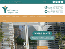 Tablet Screenshot of clinique-elyosr.com